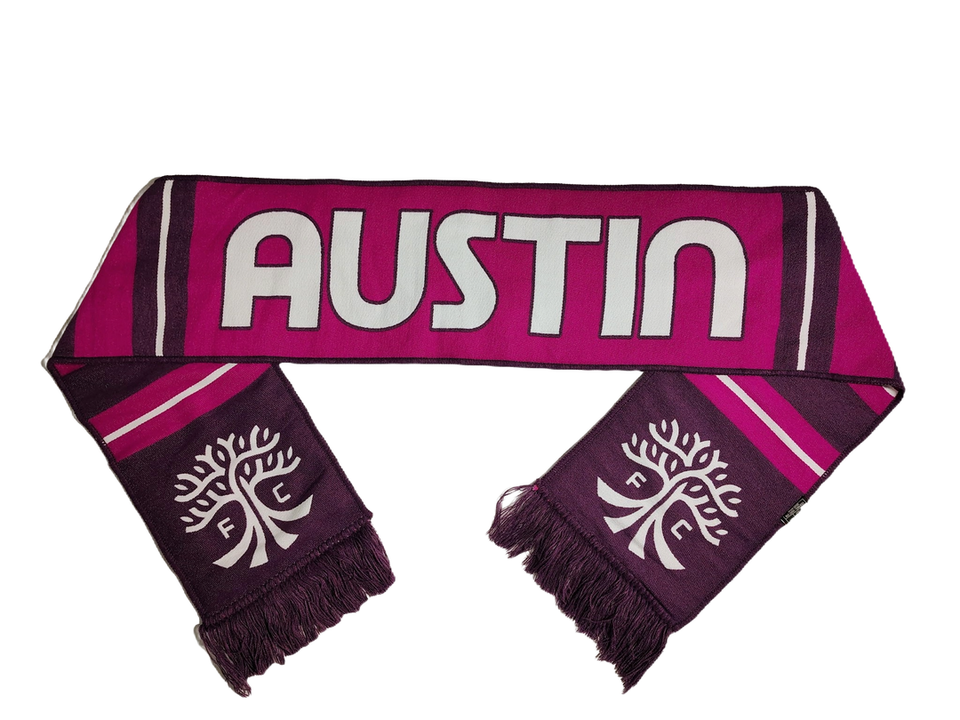 AUSTIN FC PURPLE VERTICAL STRIPE SCARF