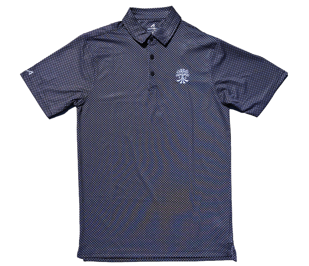 AUSTIN FC SECONDARY CREST BLACK TRELLIS POLO