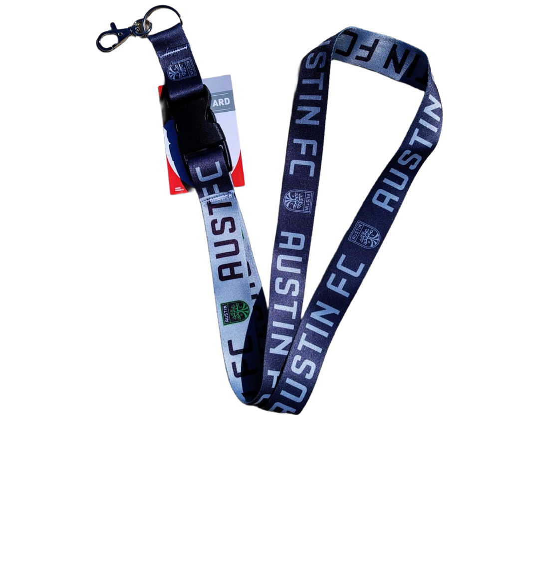 AUSTIN FC CHARCOAL LANYARD