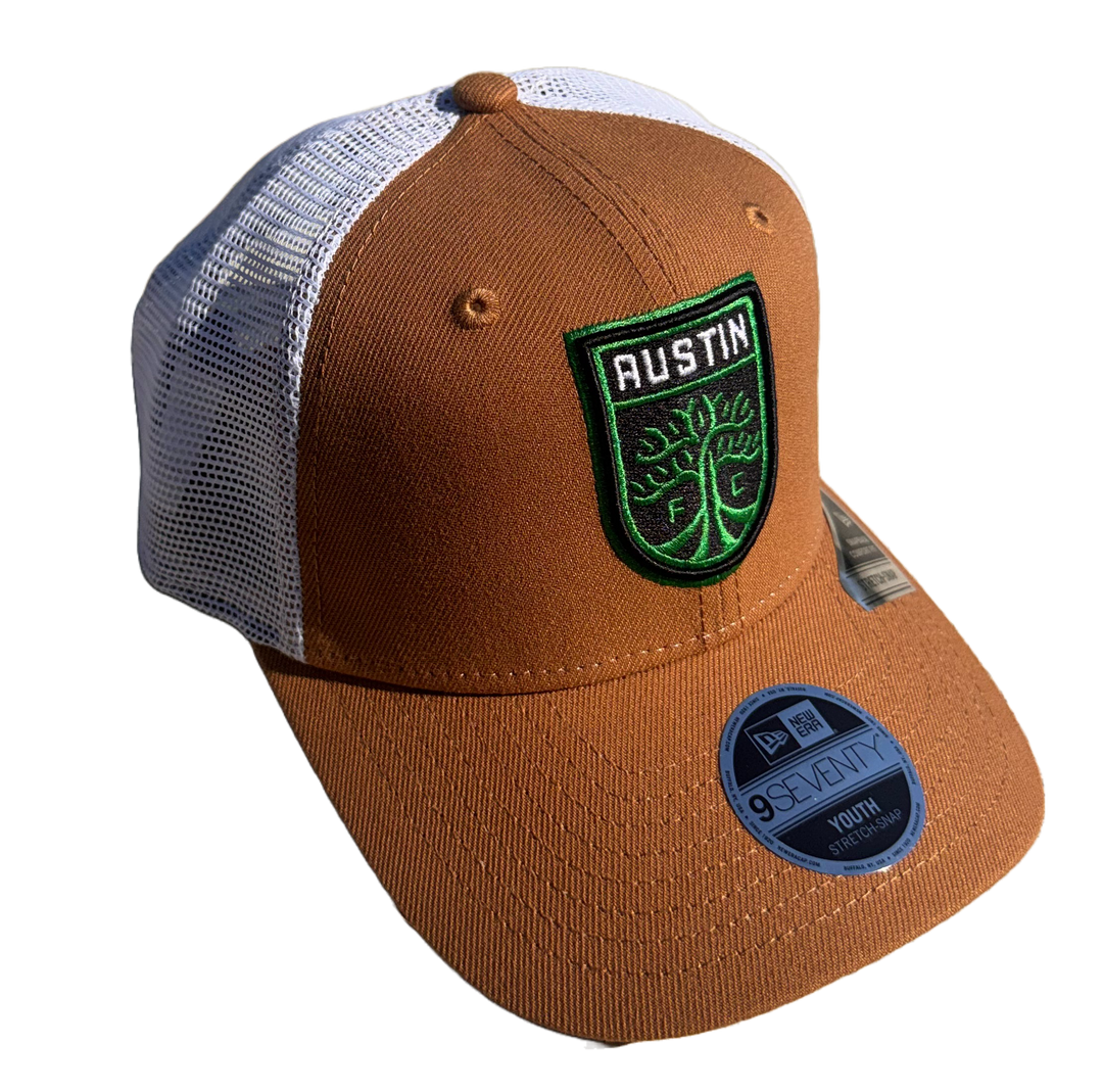 AUSTIN FC YOUTH 970 TAN TRUCKER HAT