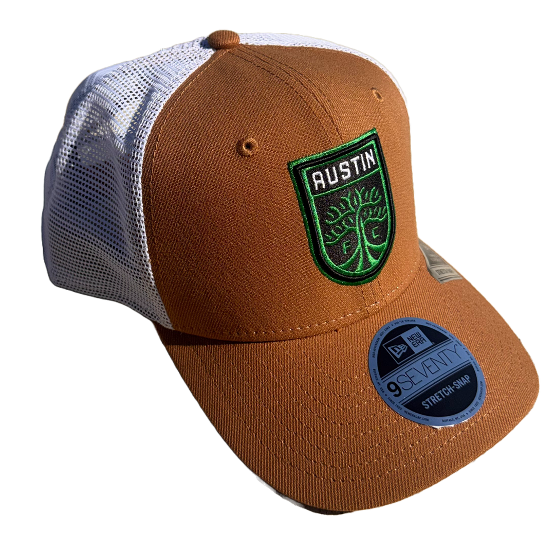 AUSTIN FC 970 TAN TRUCKER HAT