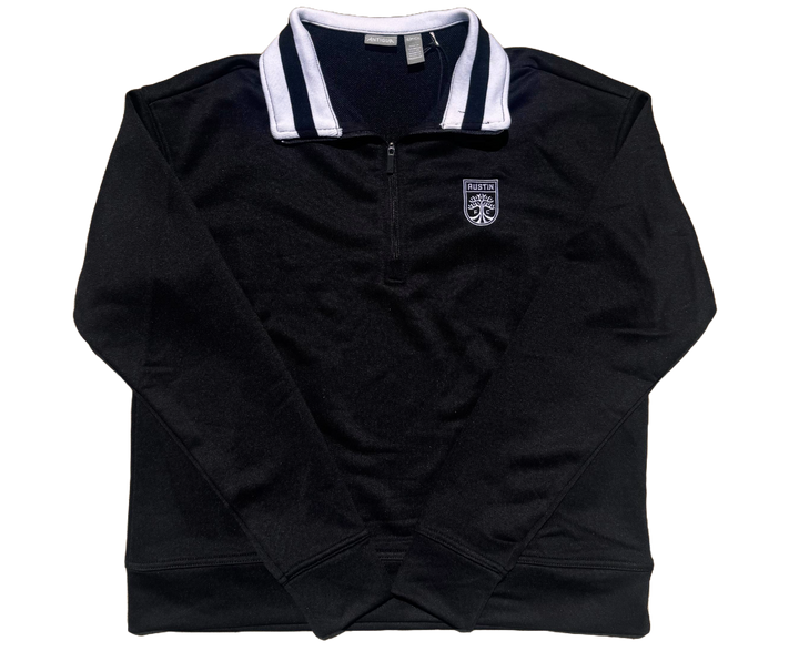AUSTIN FC WOMENS BLACK PRIMARY LOGO QUARTER ZIP