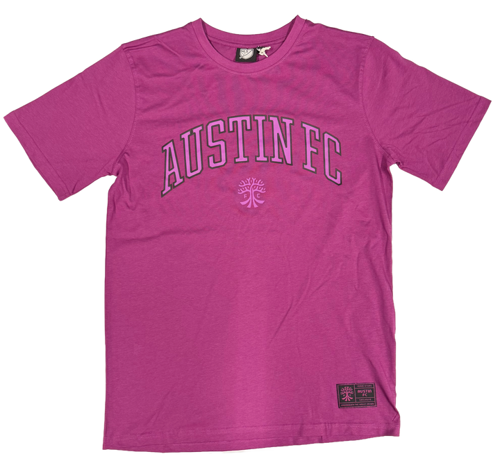 AUSTIN FC PURPLE ARCHED TEE