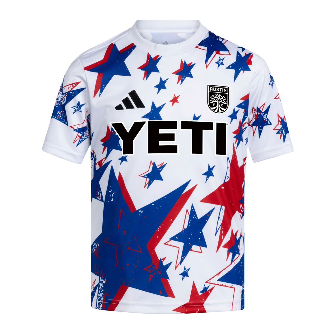 MERCH OF THE MATCH - AUSTIN FC 2026 YOUTH AMERICANA PRE-MATCH TOP