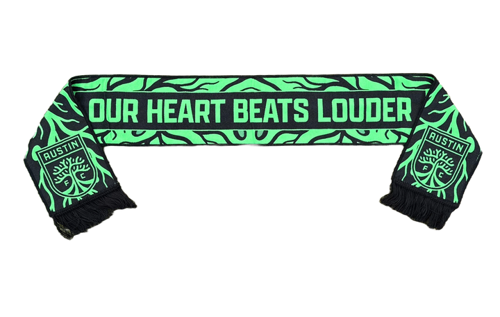 AUSTIN FC OUR HEART BEATS LOUDER SCARF